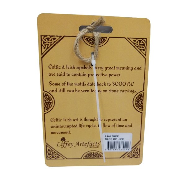 Irish Celtic Tree Of Life Black Slate Hanging Decoration - Picture 2 of 6